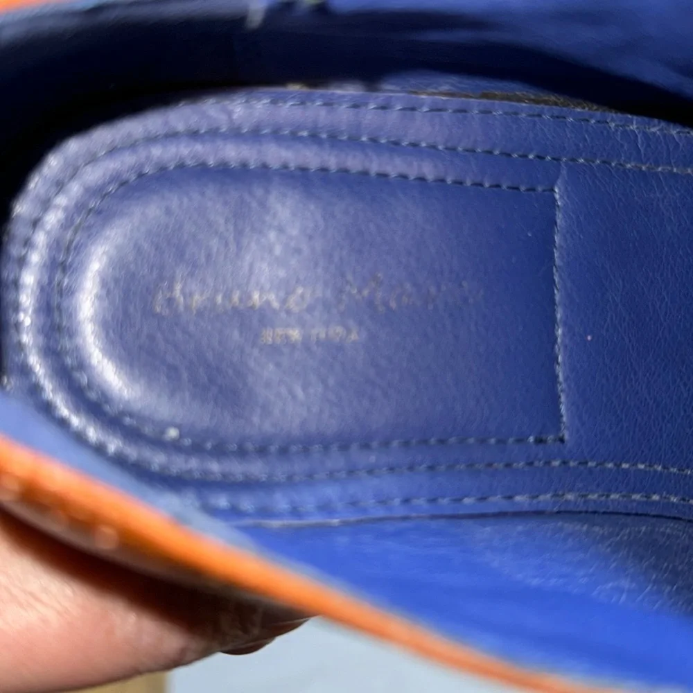 Bruno Marc New York‎ Florence Oxford Monk men’s shoes camel Sz 6 1/2